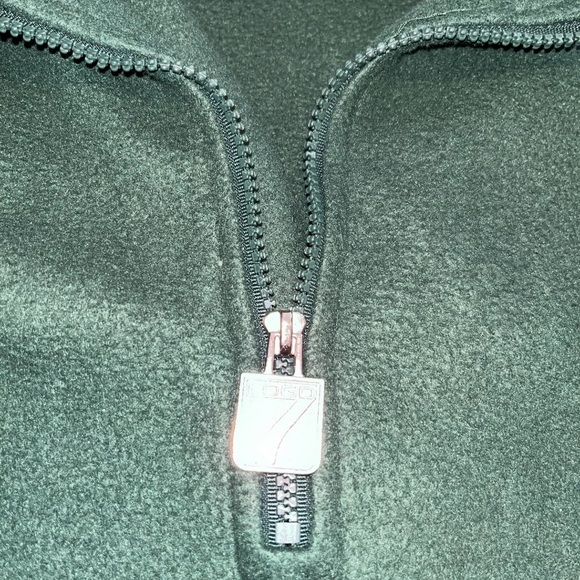 Vintage Logo 7 1/4 Zip Fleece Pullover Green Bay Packers - Picture 4 of 8